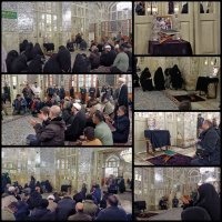 گرامیداشت یاد آیت الله امامی کاشانی با حضور خانواده ایشان در حرم مطهری رضوی